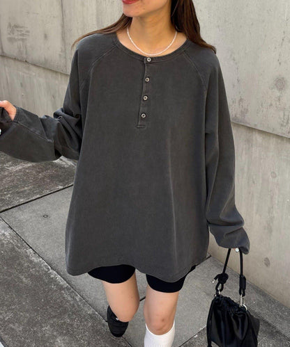 【男女通用】顏料半開領T恤