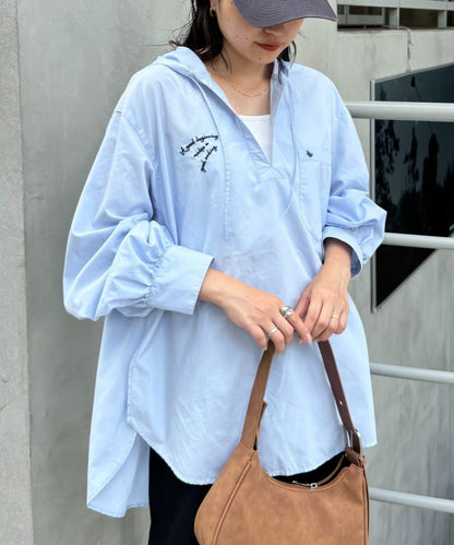 Logo刺繡領帶帽衛衣