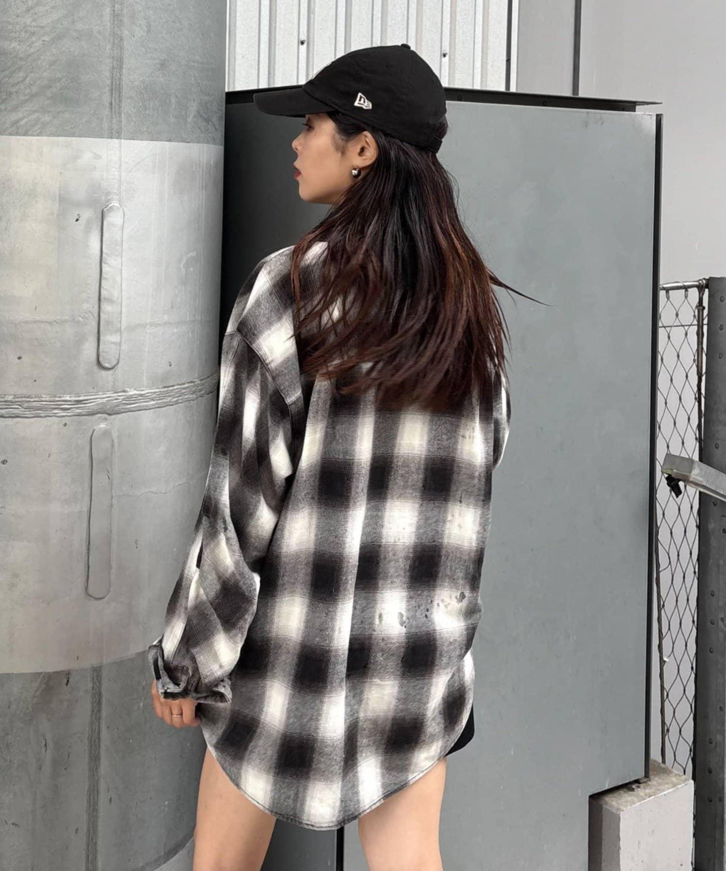 【Franklin Climbing】【LEGACY】復古格紋加工毛襯衫