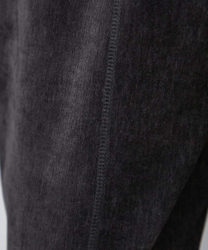 【提升時尚感】絨面綁帶闊腿褲