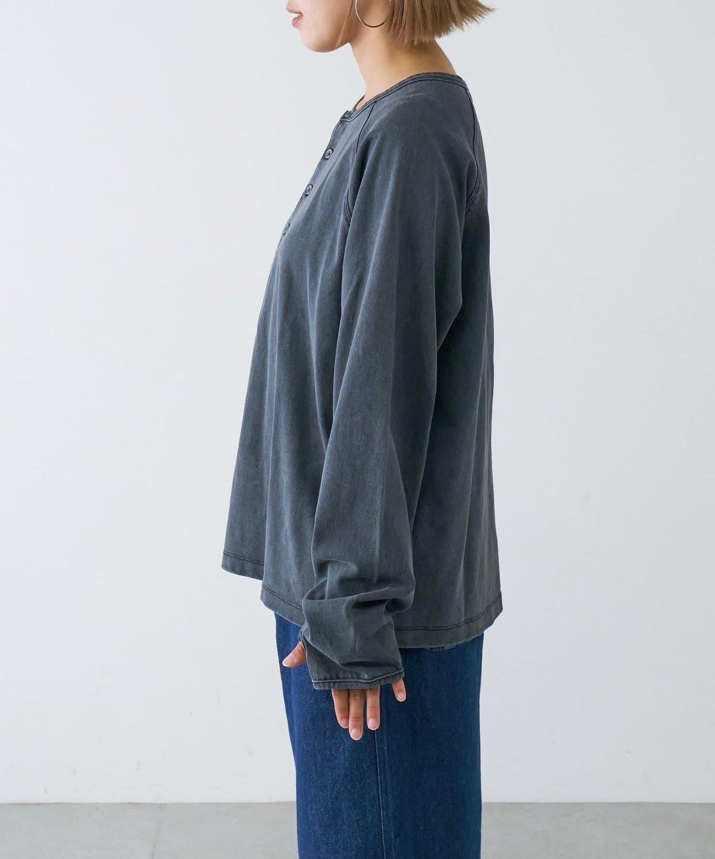 【男女通用】顏料半開領T恤