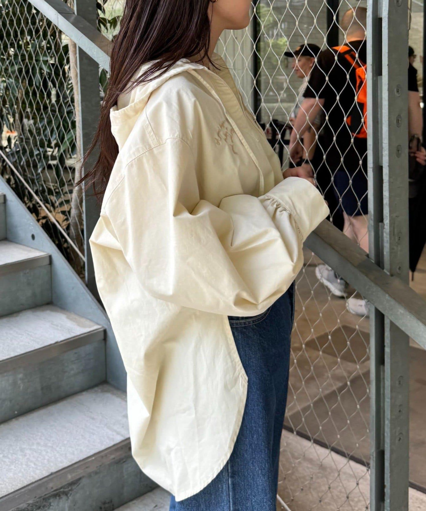 Logo刺繡領帶帽衛衣