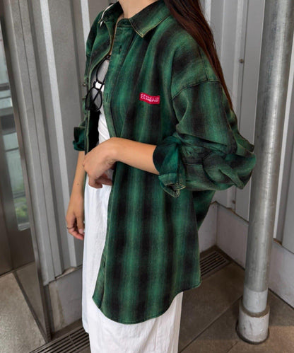 【Franklin Climbing】【LEGACY】復古格紋加工毛襯衫