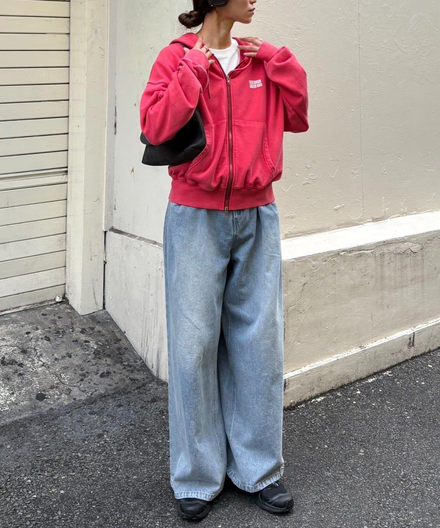 【男女通用】酸洗標誌拉鍊衛衣