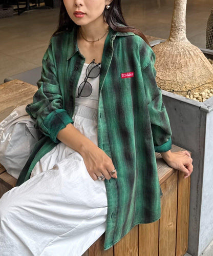 【Franklin Climbing】【LEGACY】復古格紋加工毛襯衫