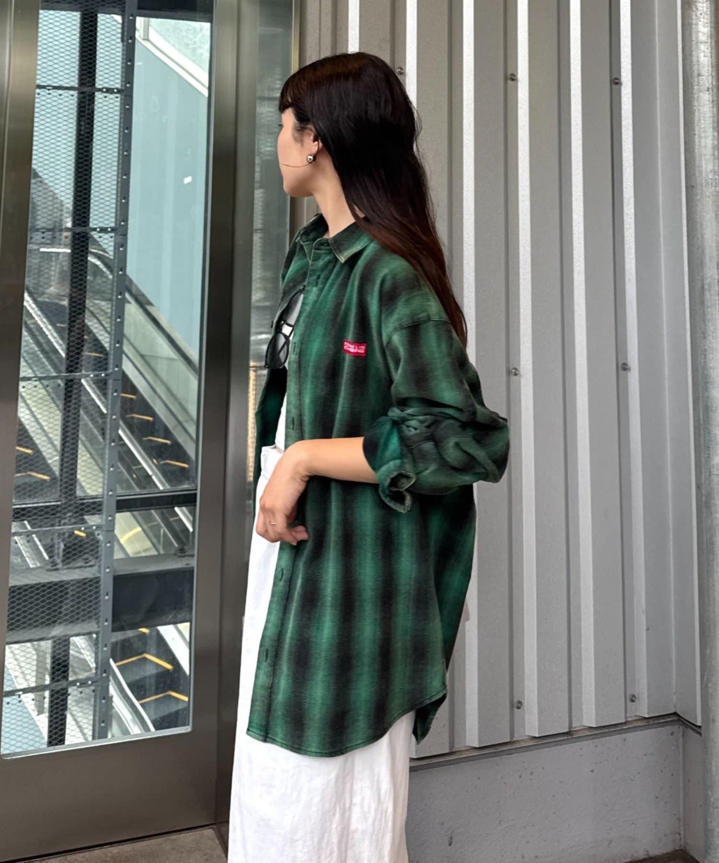 【Franklin Climbing】【LEGACY】復古格紋加工毛襯衫