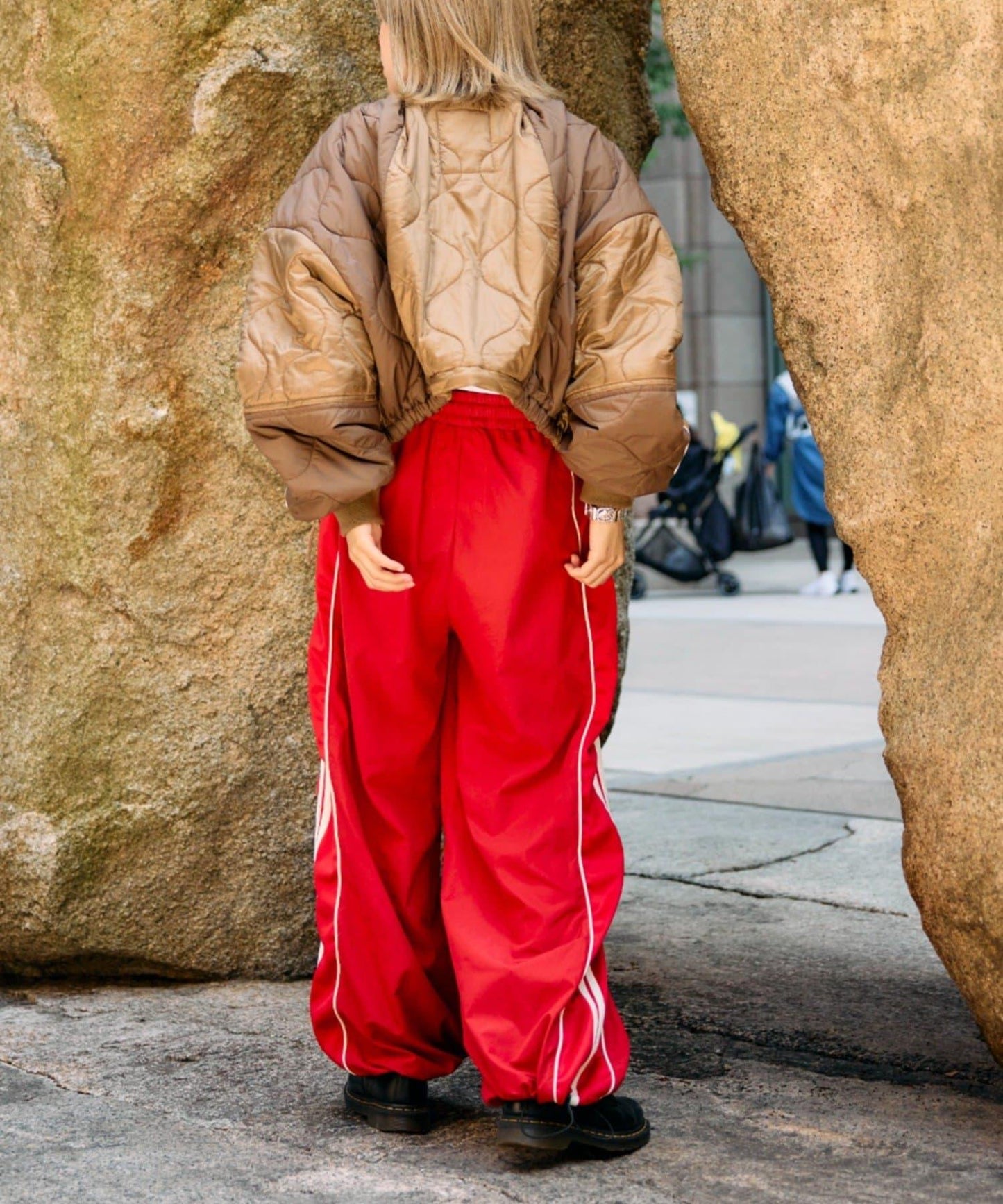 etsinta改良版寬鬆針織褲