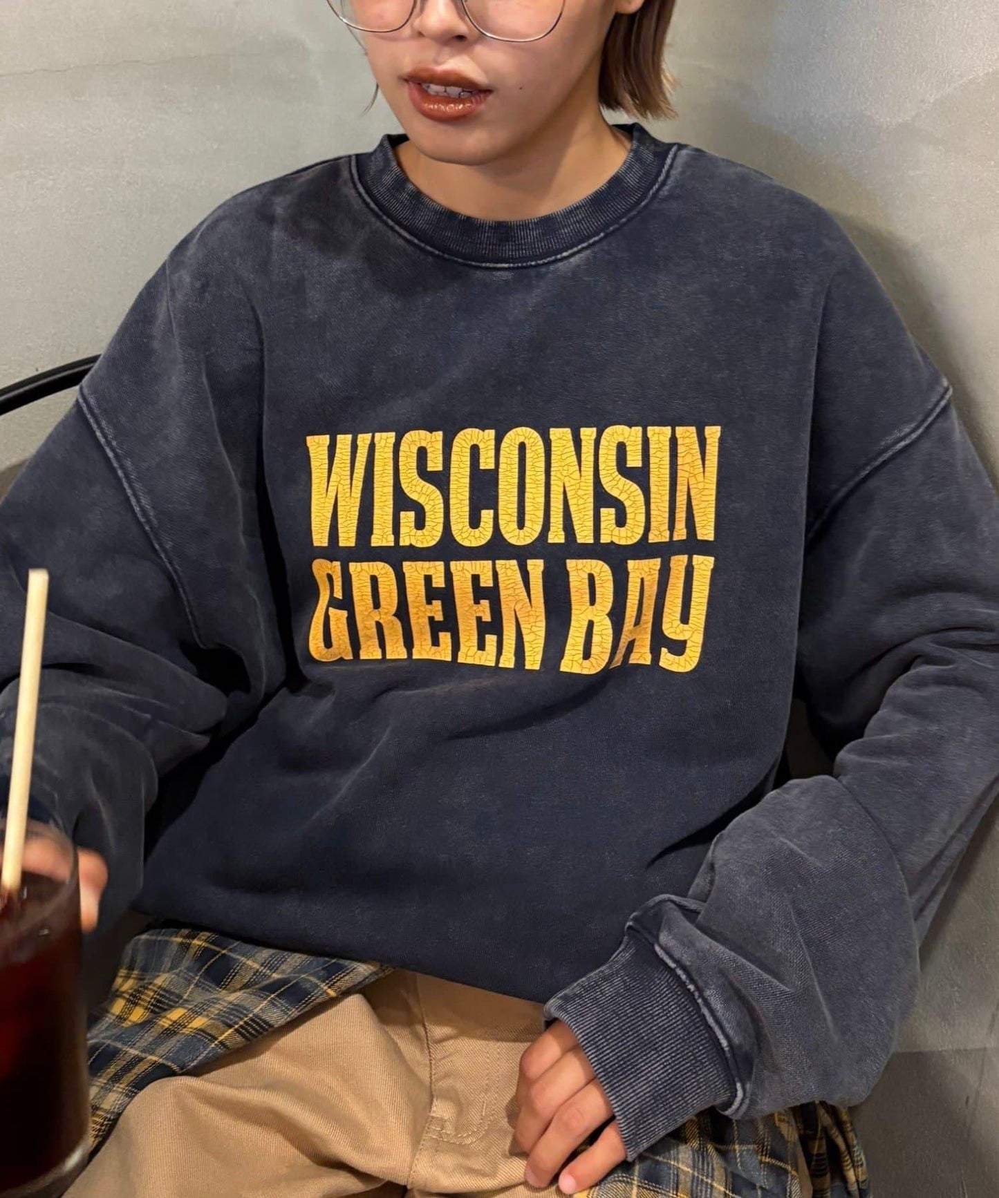 【男女同款】新款酸洗標誌衛衣