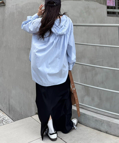 Logo刺繡領帶帽衛衣