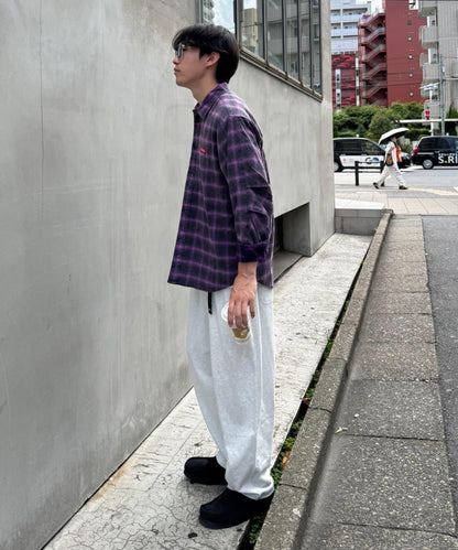 【Franklin Climbing】【LEGACY】復古格紋加工毛襯衫