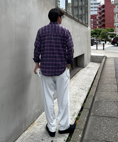 【Franklin Climbing】【LEGACY】復古格紋加工毛襯衫