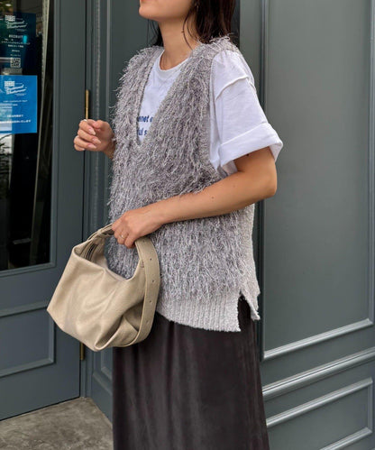 V領環形流蘇馬甲