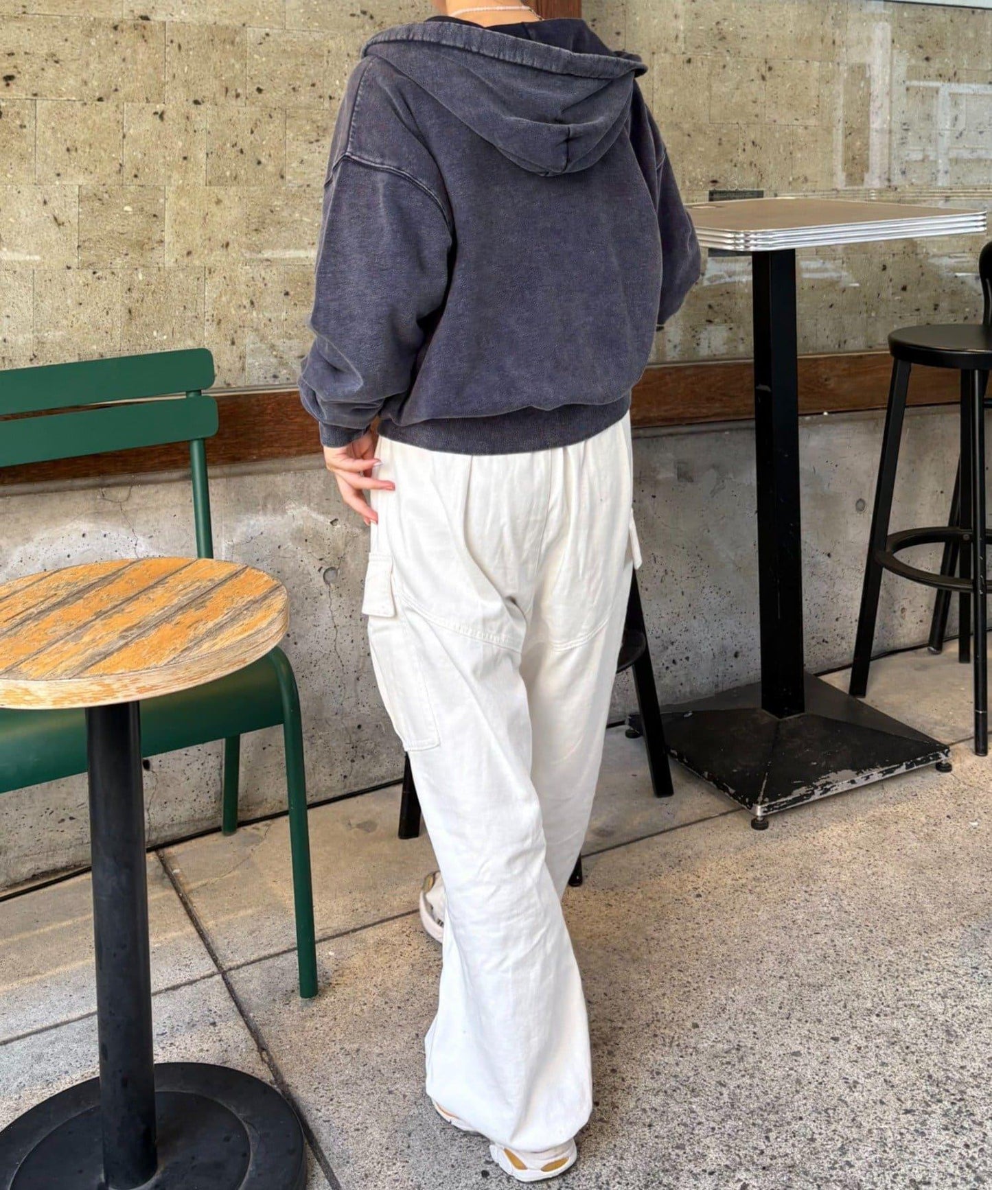 【男女通用】酸洗標誌拉鍊衛衣