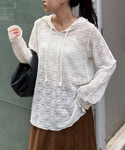 帆布繩帽連帽衫