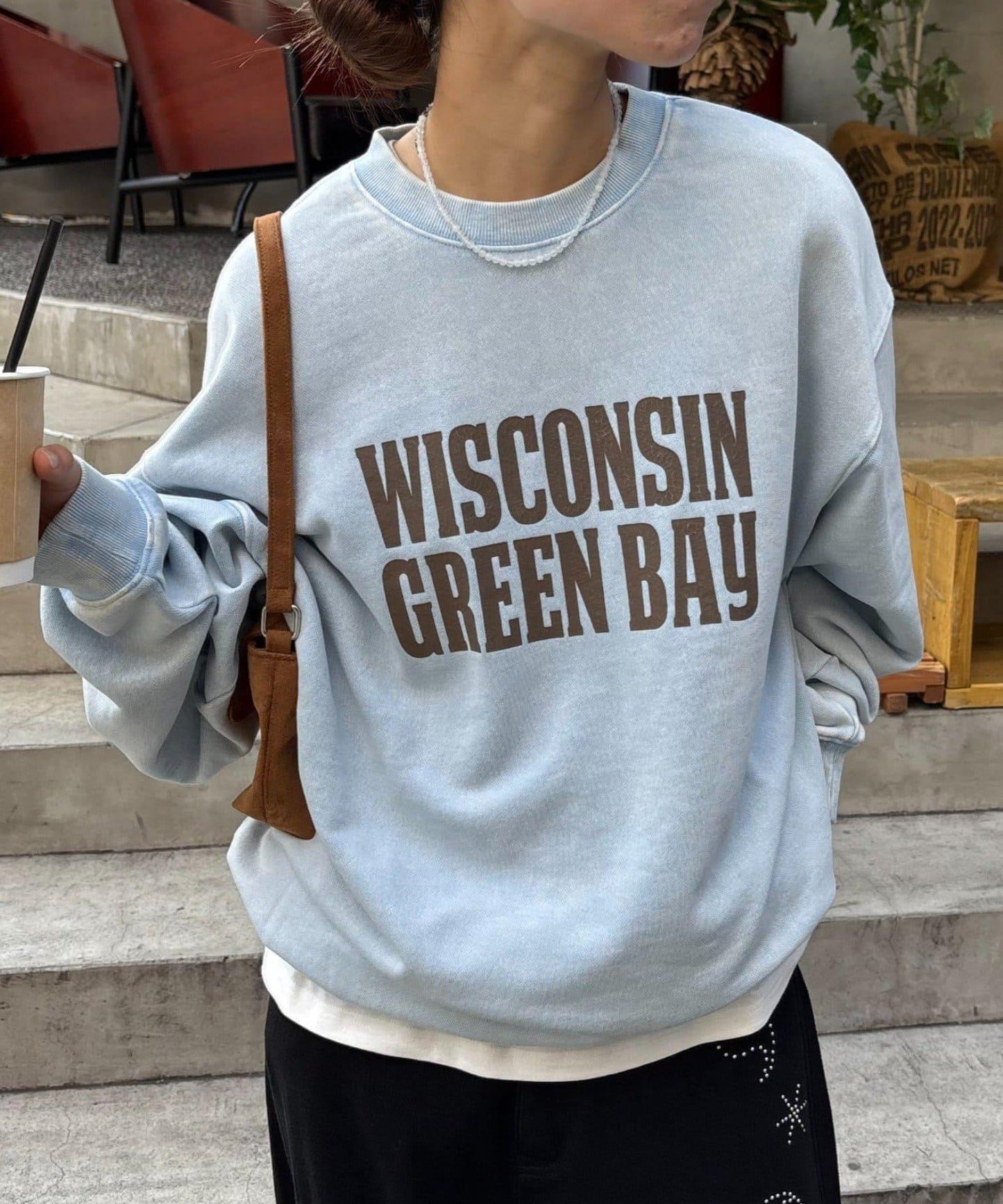 【男女同款】新款酸洗標誌衛衣