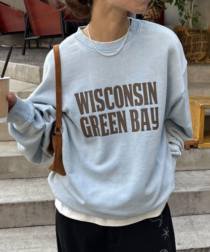 【男女同款】新款酸洗標誌衛衣