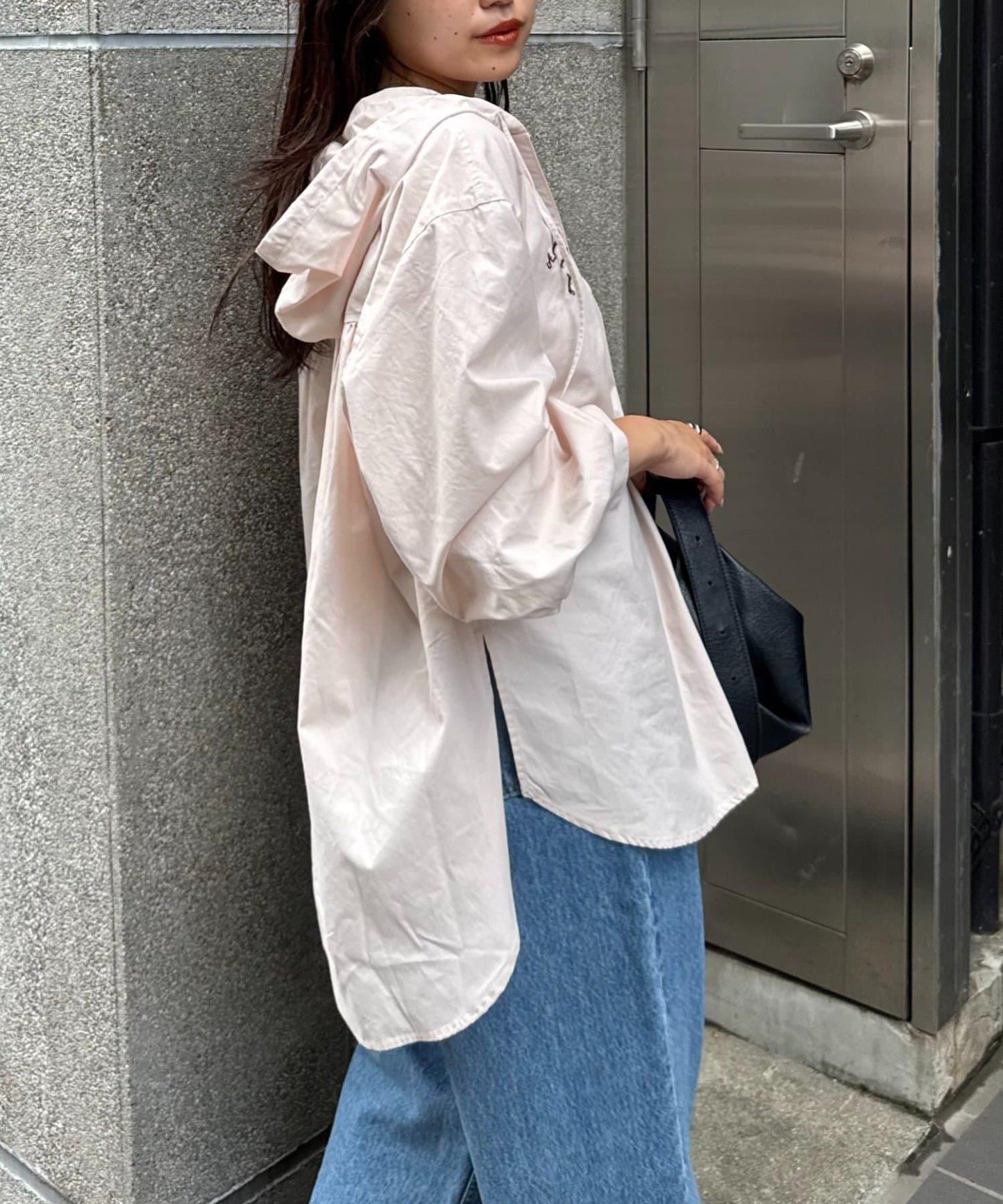 Logo刺繡領帶帽衛衣