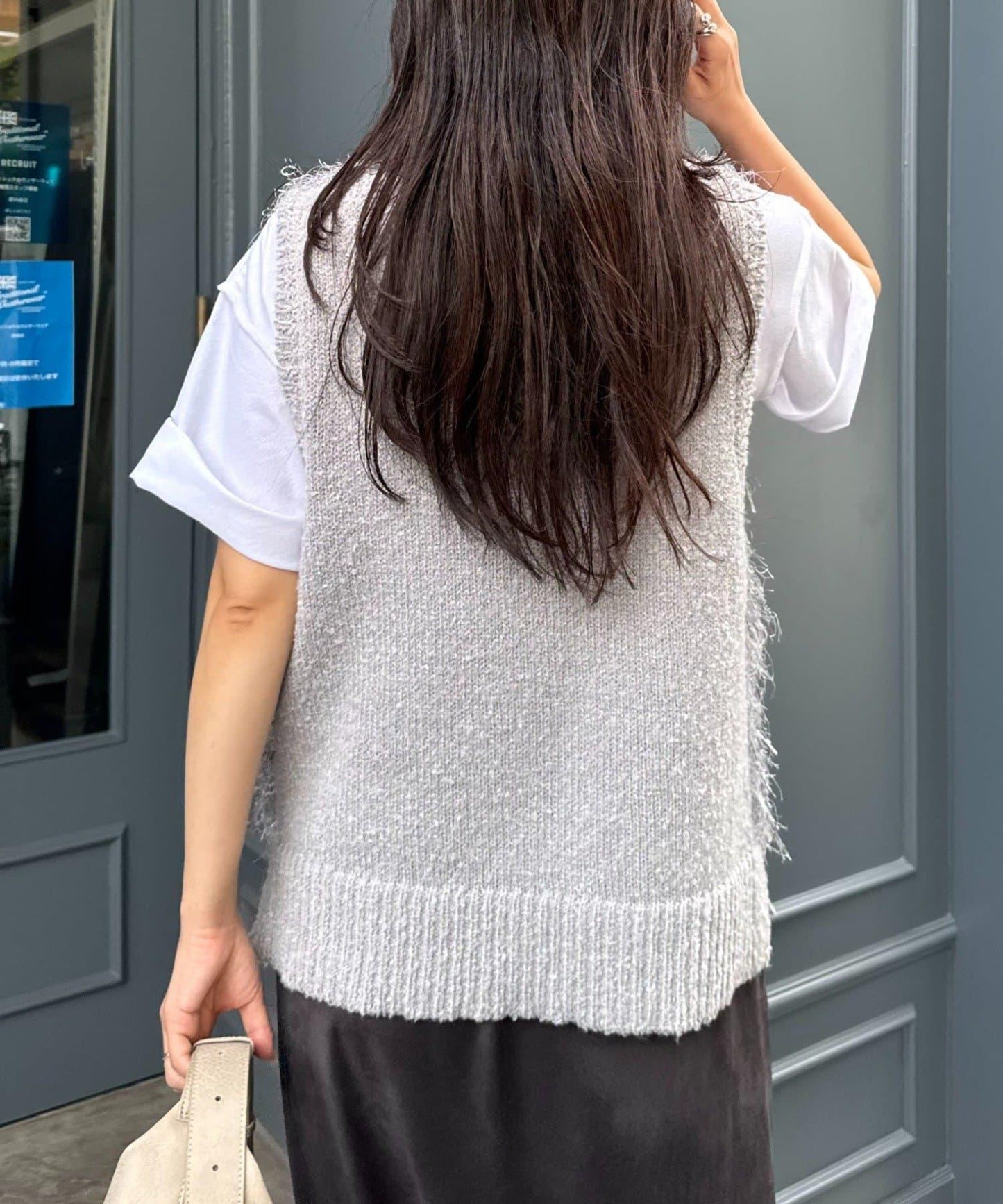 V領環形流蘇馬甲