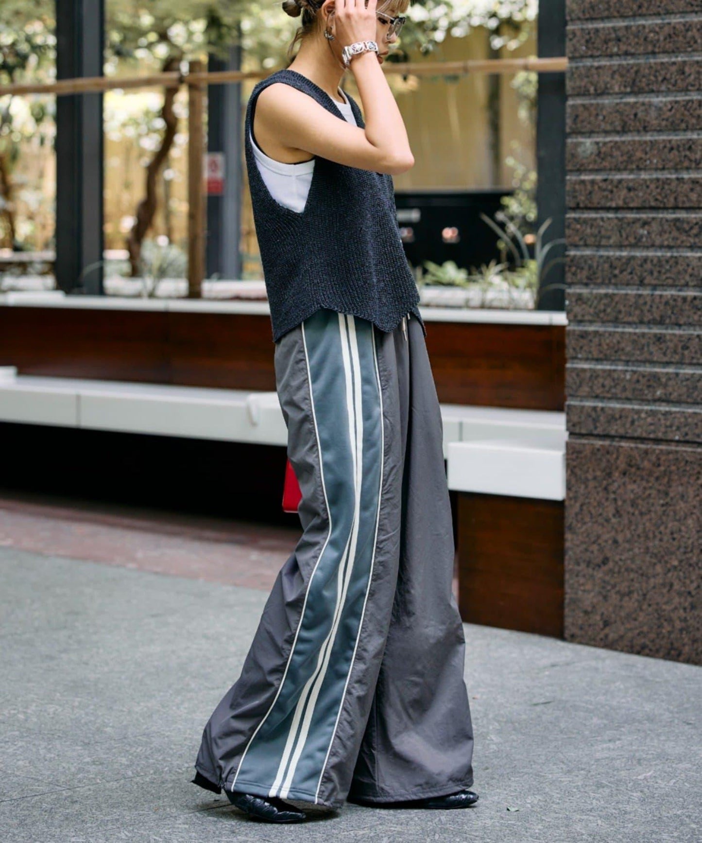 etsinta改良版寬鬆針織褲