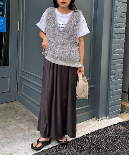 V領環形流蘇馬甲