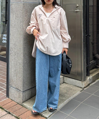 Logo刺繡領帶帽衛衣