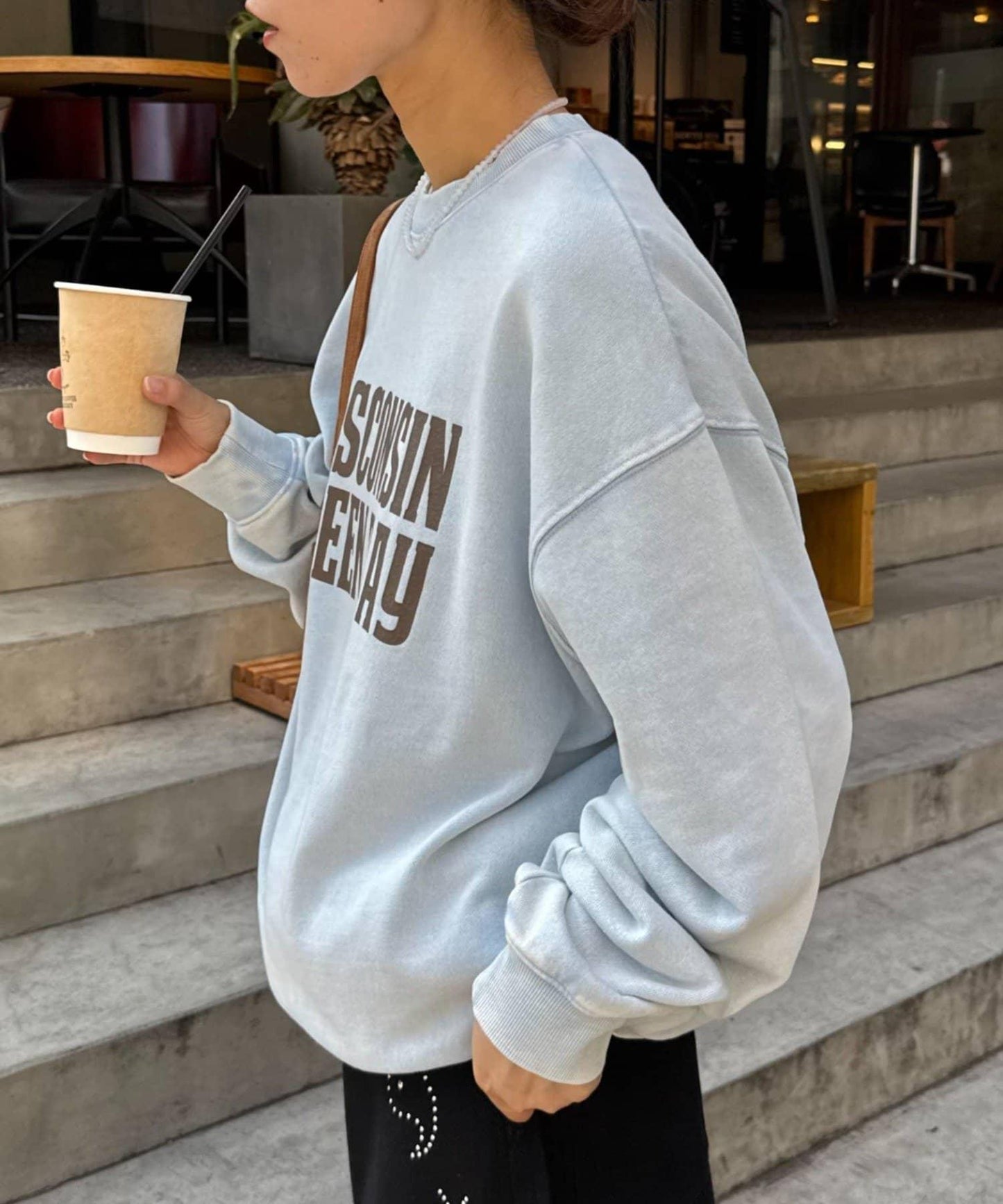 【男女同款】新款酸洗標誌衛衣