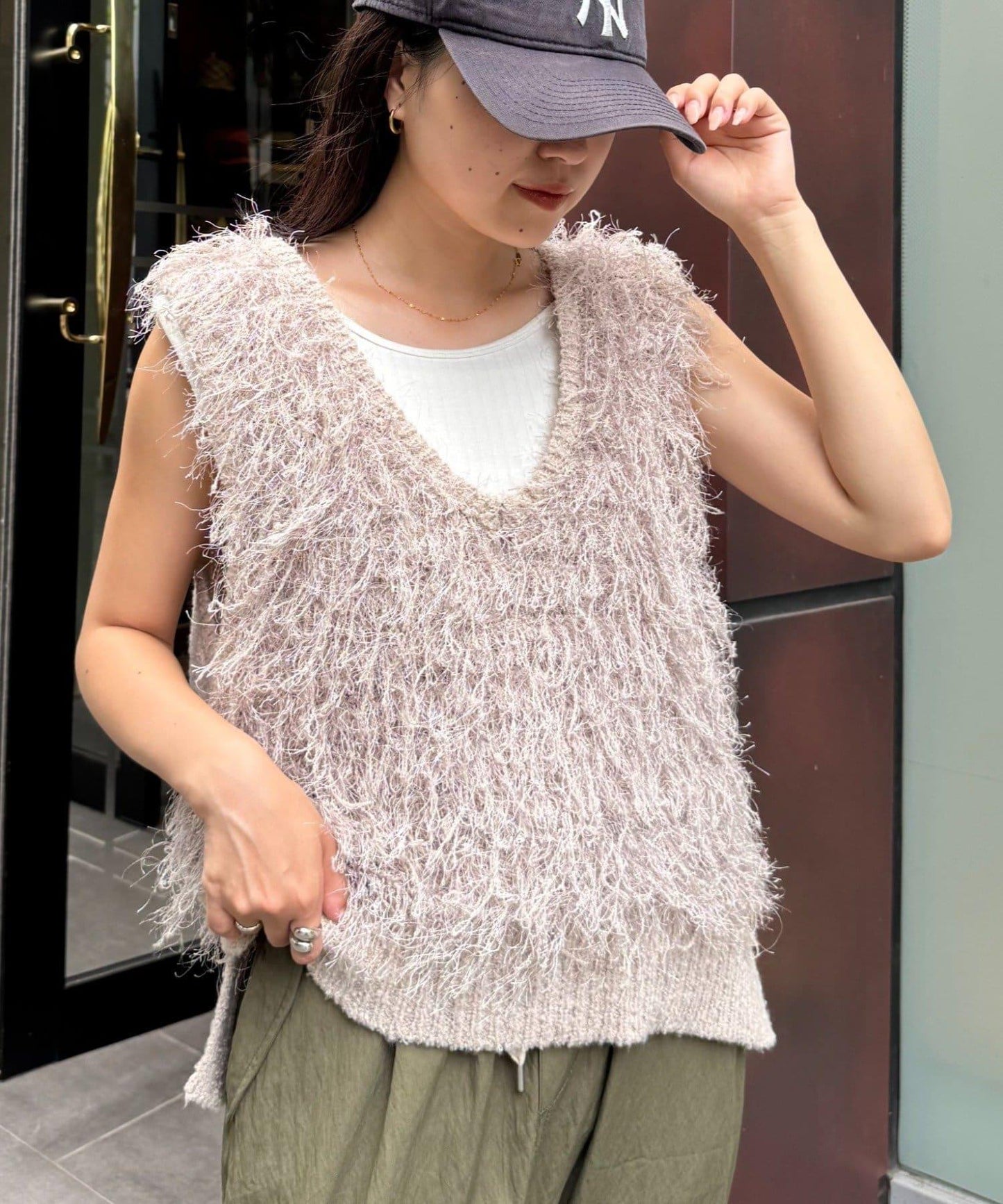 V領環形流蘇馬甲