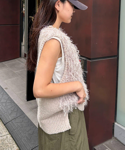 V領環形流蘇馬甲