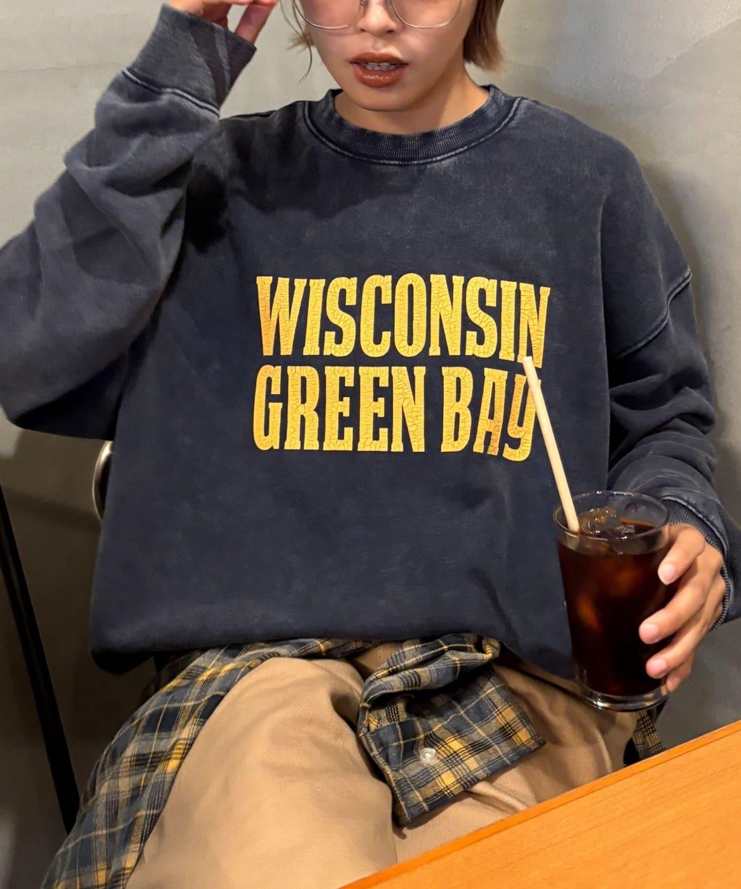 【男女同款】新款酸洗標誌衛衣