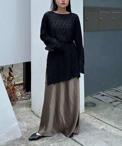 透視蕾絲連衣裙