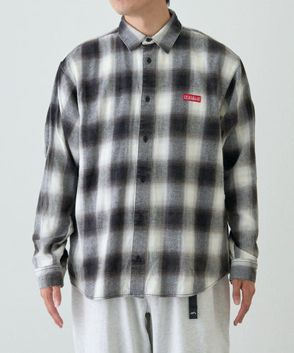 【Franklin Climbing】【LEGACY】復古格紋加工毛襯衫