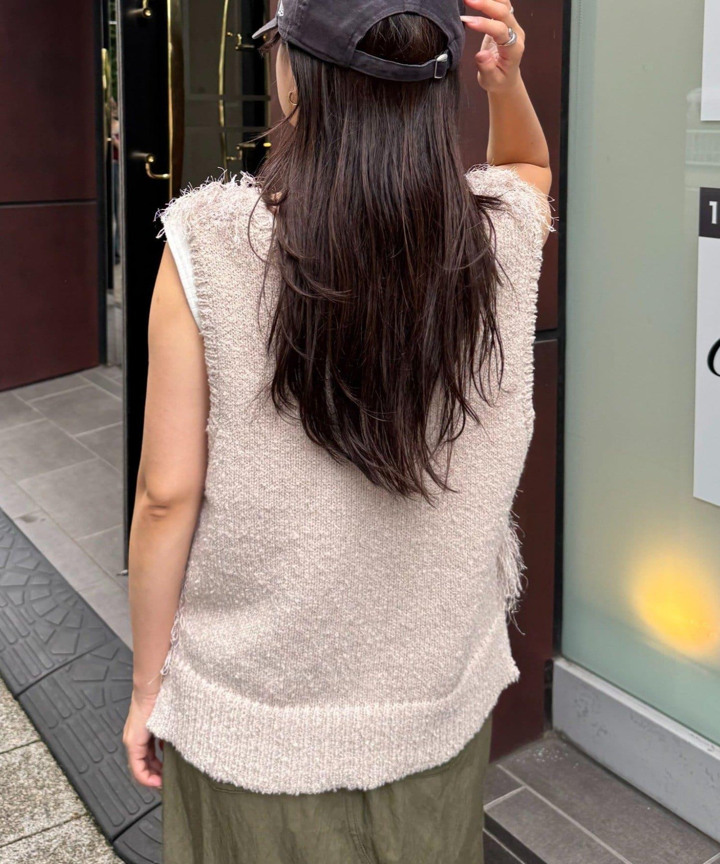 V領環形流蘇馬甲