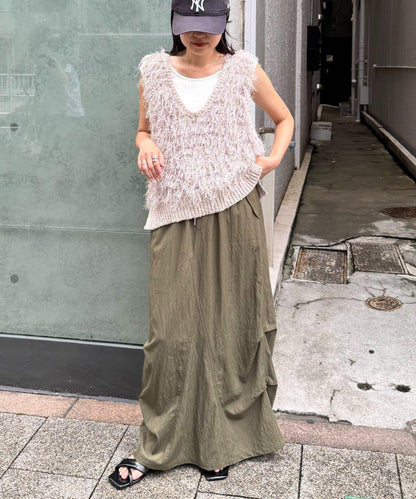 V領環形流蘇馬甲