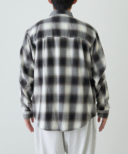 【Franklin Climbing】【LEGACY】復古格紋加工毛襯衫