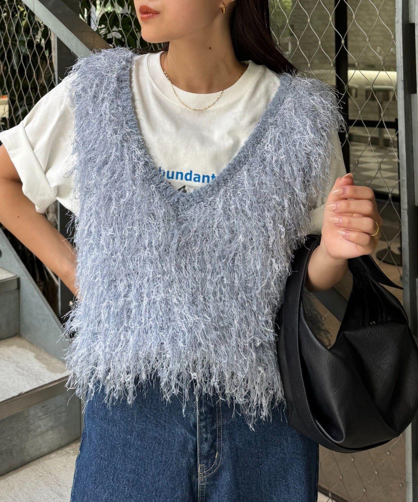 V領環形流蘇馬甲