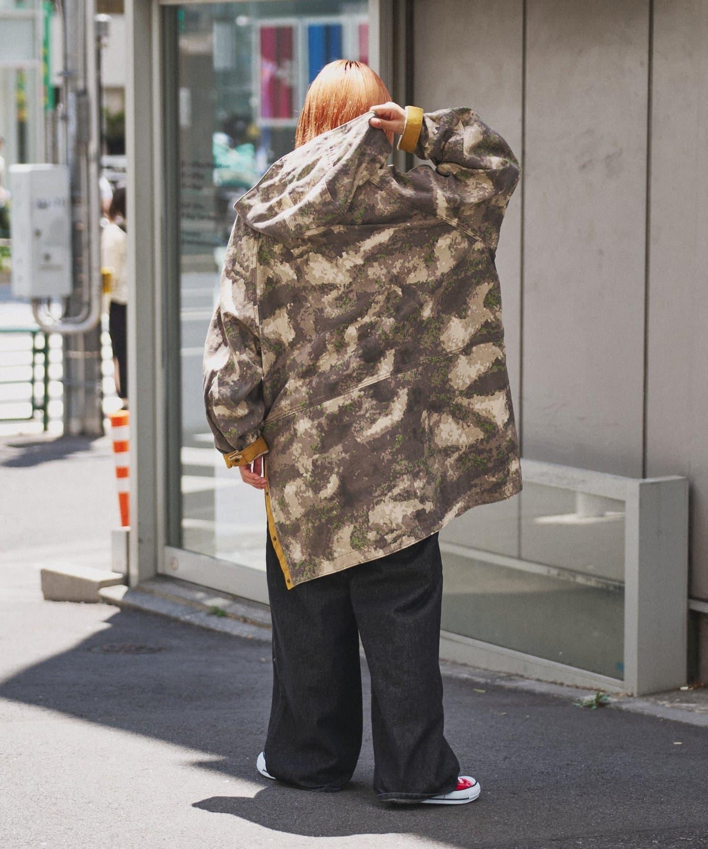 etsinta 軍事風防風連衣裙