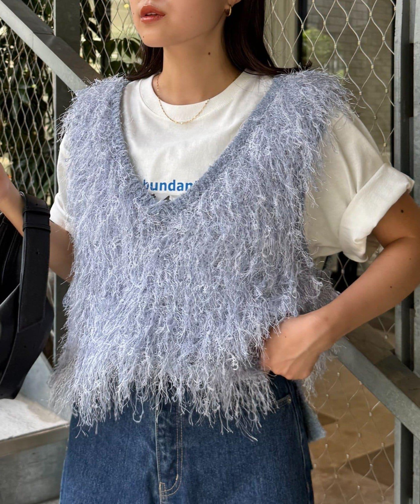 V領環形流蘇馬甲