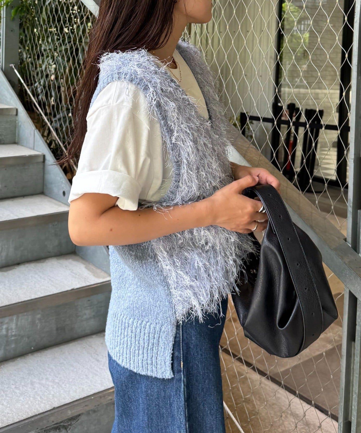 V領環形流蘇馬甲