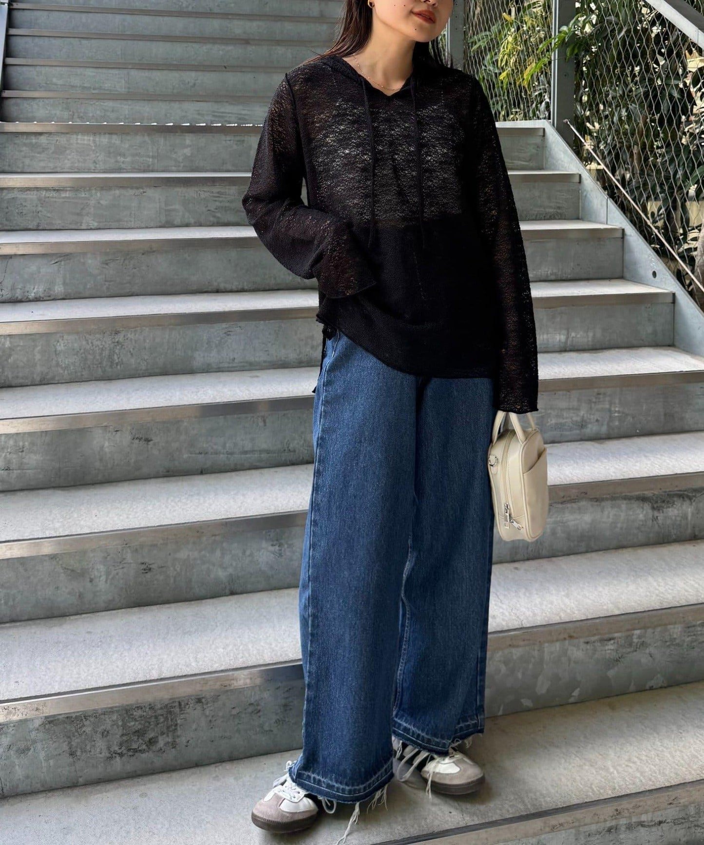 帆布繩帽連帽衫