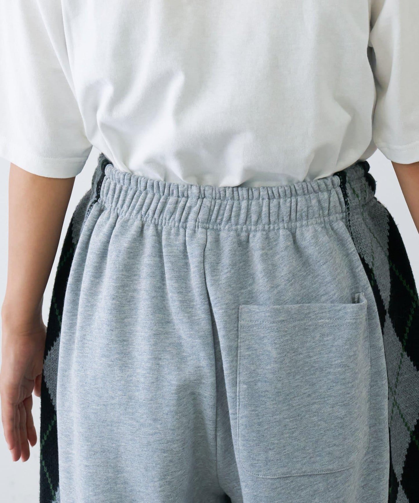 【男女通用】菱格紋針織運動褲