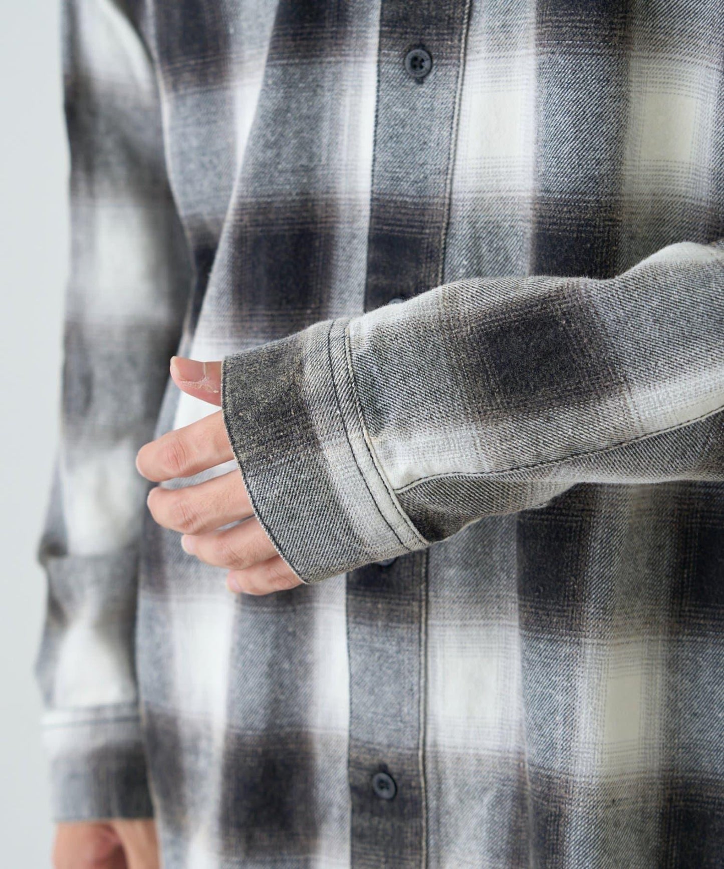 【Franklin Climbing】【LEGACY】復古格紋加工毛襯衫