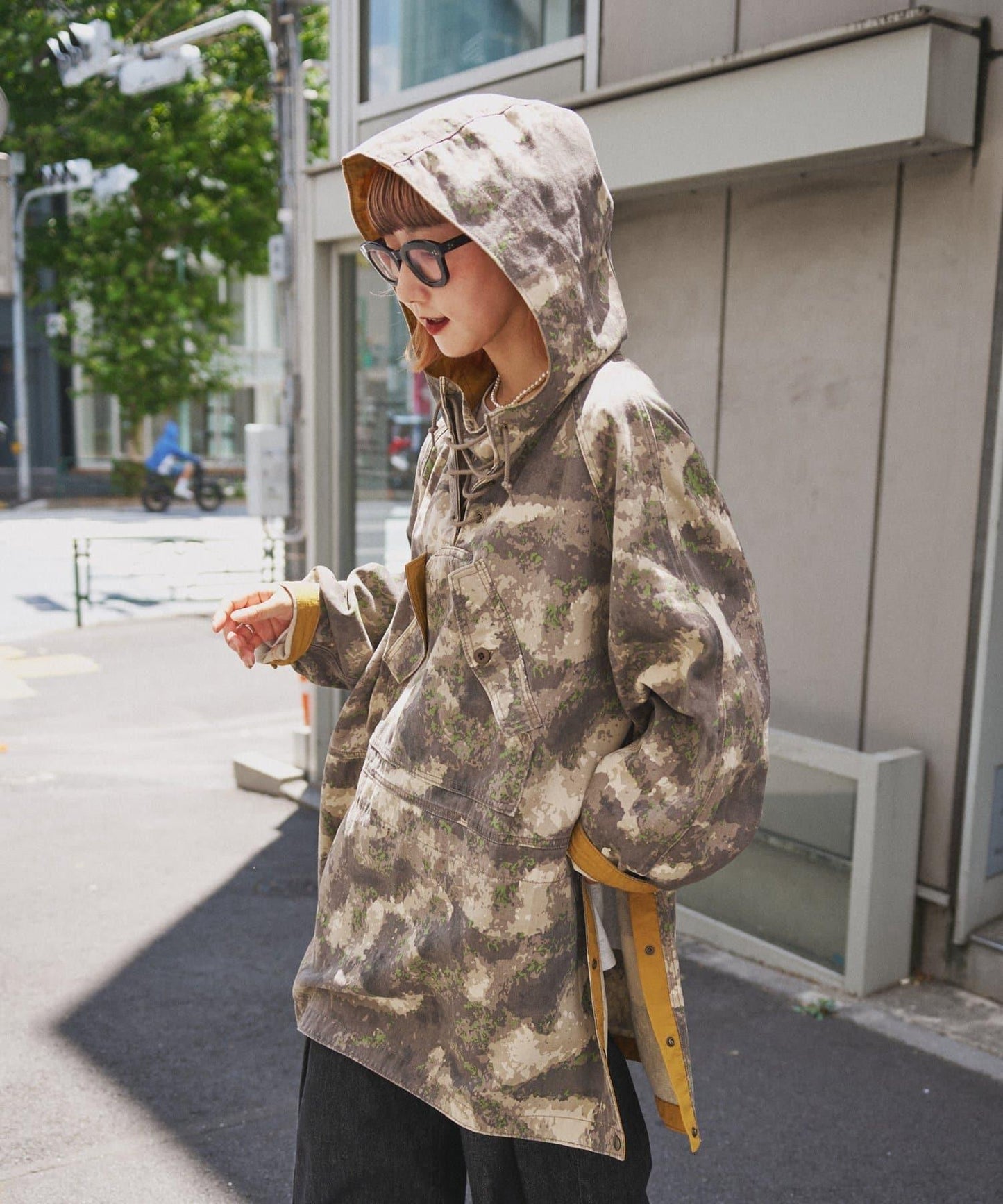 etsinta 軍事風防風連衣裙