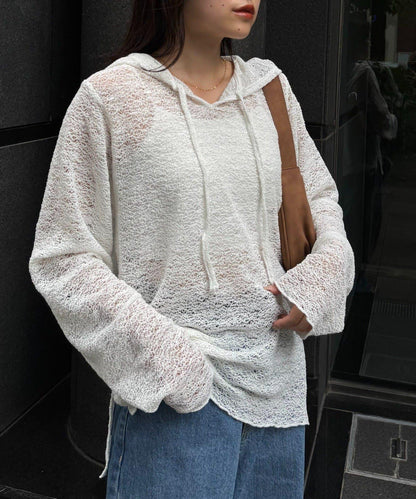 帆布繩帽連帽衫