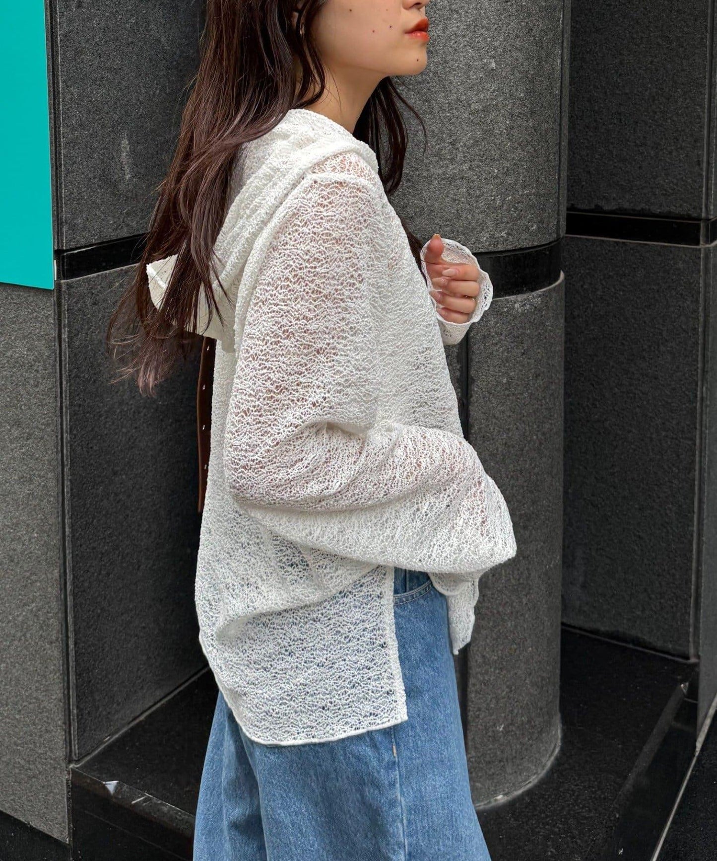 帆布繩帽連帽衫