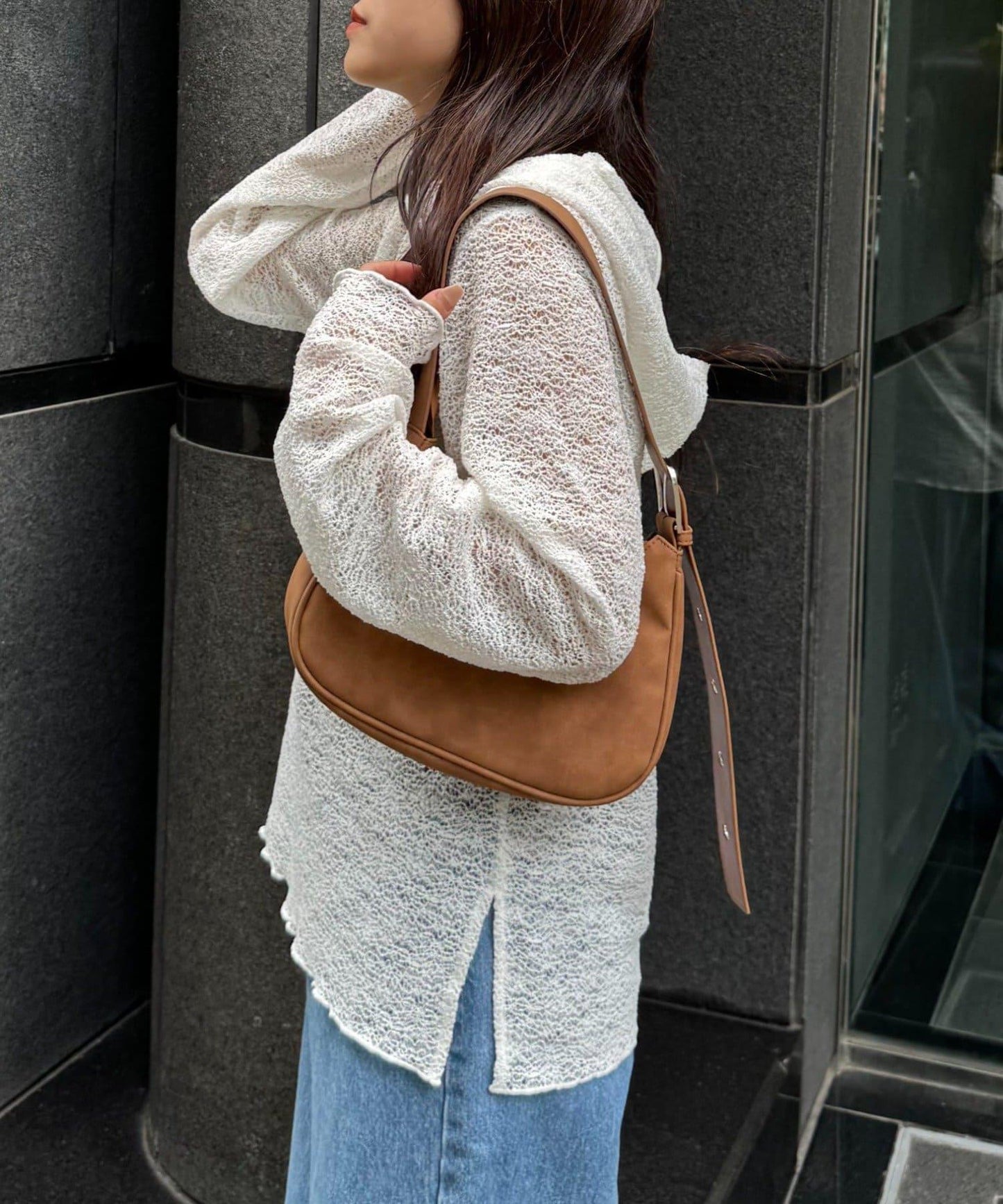 帆布繩帽連帽衫