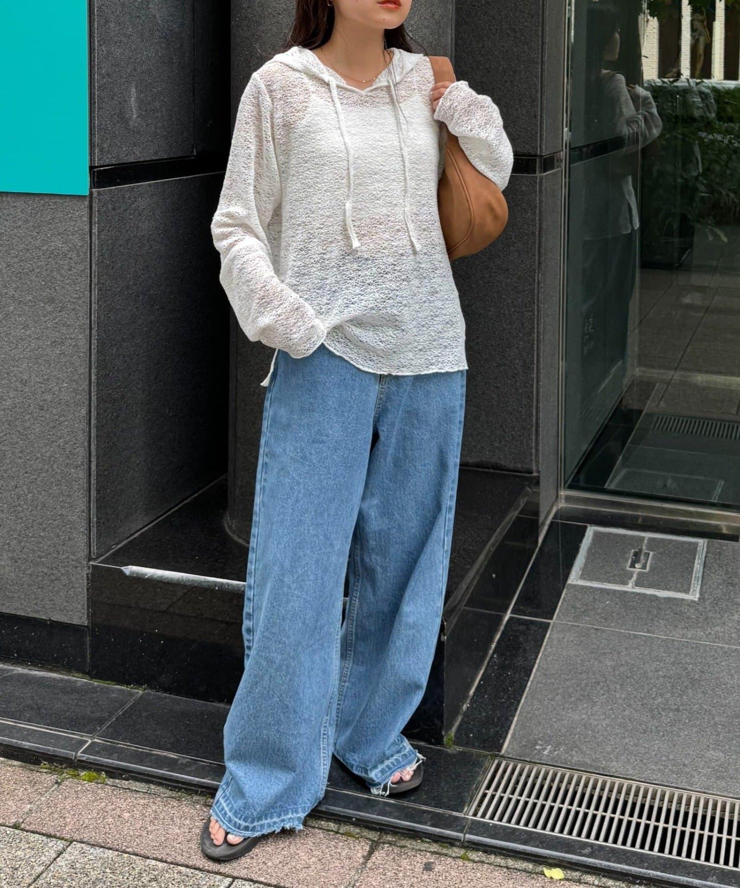 帆布繩帽連帽衫