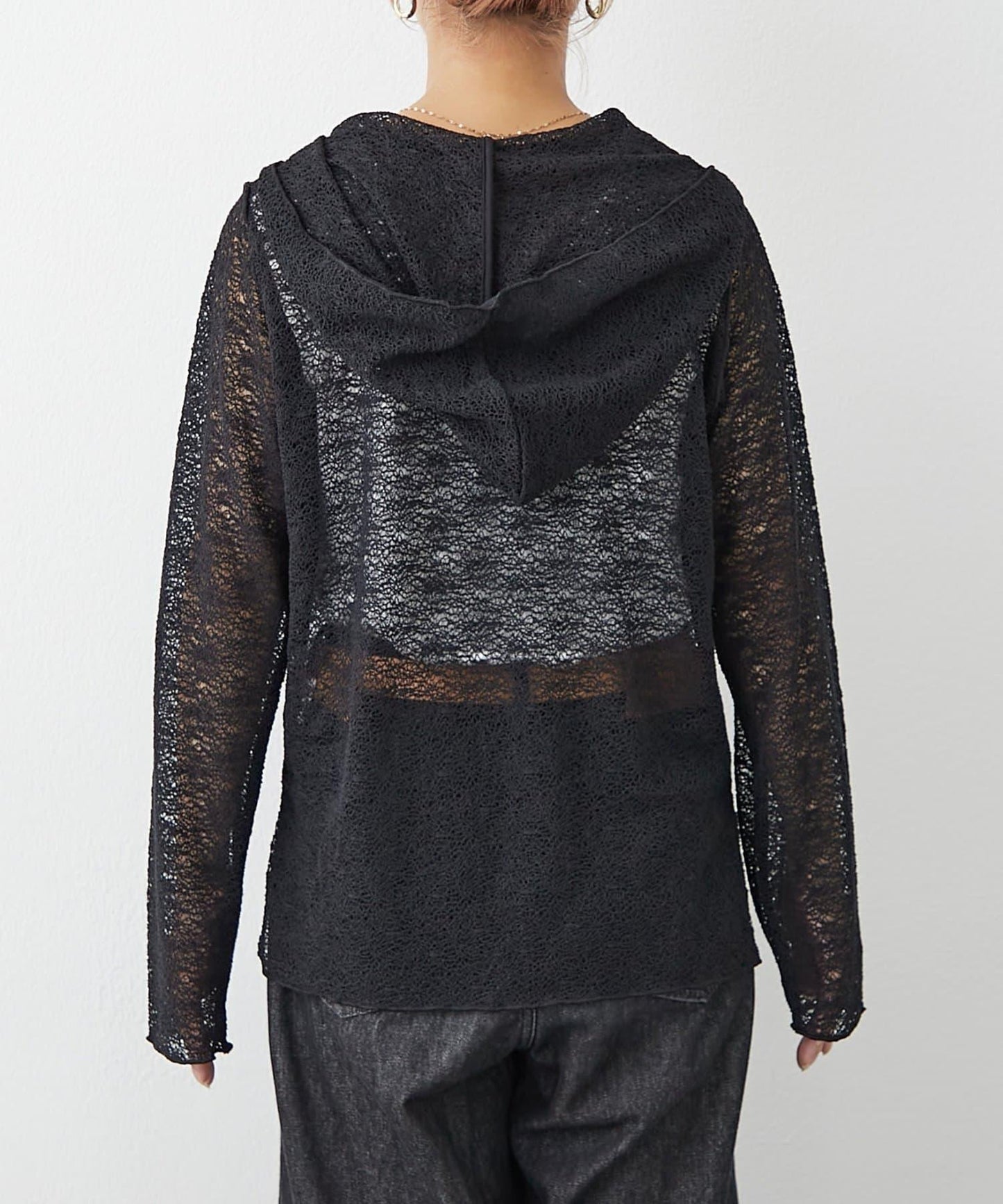 帆布繩帽連帽衫