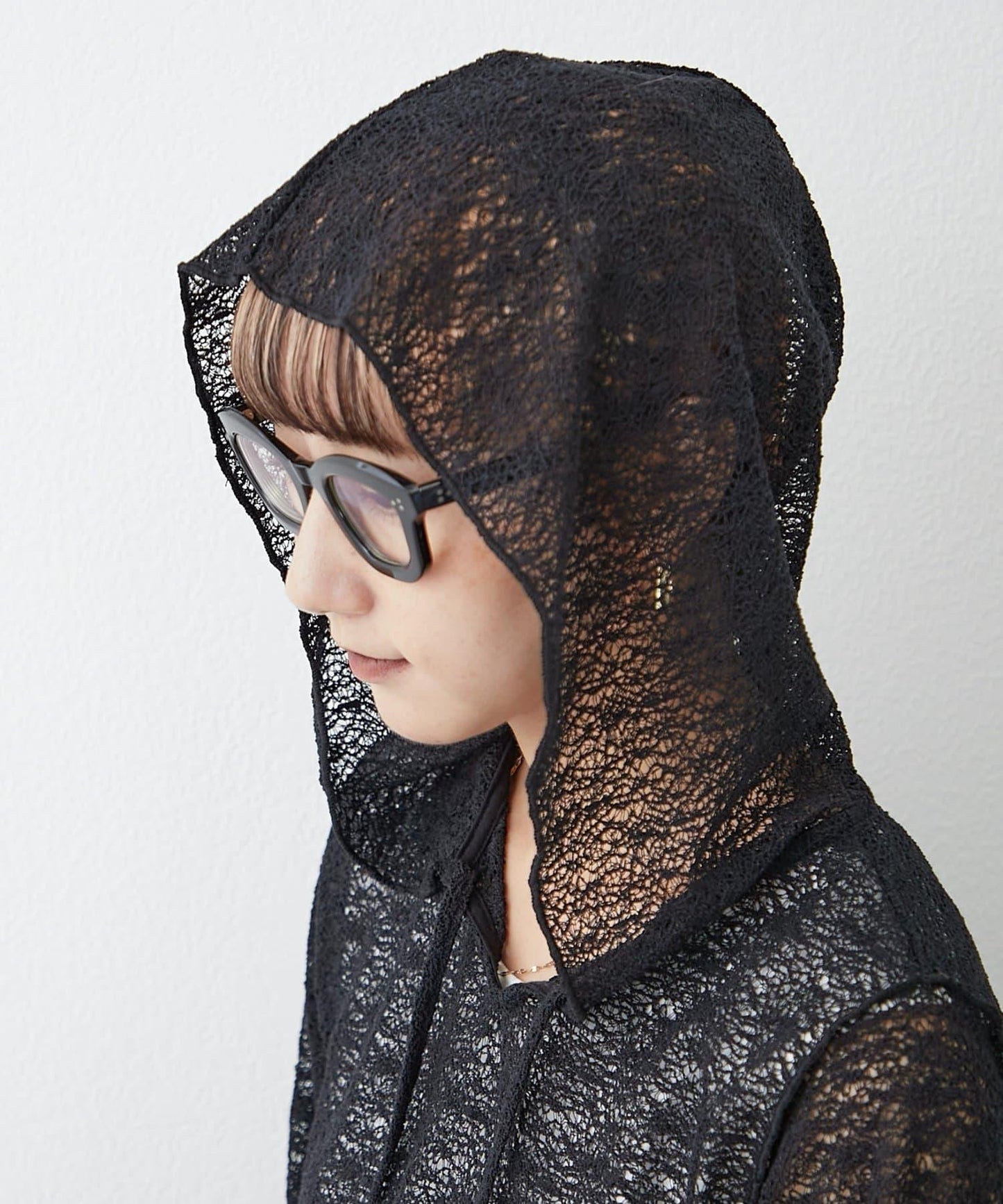 帆布繩帽連帽衫