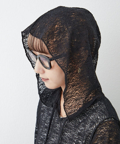 帆布繩帽連帽衫