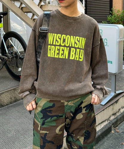 【男女同款】新款酸洗標誌衛衣